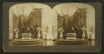 Altar and decorations in East Room, White House, Roosevelt-Longworth wedding, Washington, D.C.