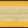 The Great East Room in the President's House.