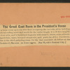 The Great East Room in the President's House.