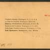 President's Mansion, Washington, D.C., U.S.A.