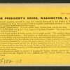 The President's House, Washington, D.C.