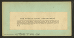 The Agriculture Department.