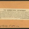 The Agriculture Department.