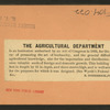 The Agriculture Department.