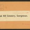 Oak Hill Cemetery, Georgetown.