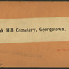 Oak Hill Cemetery, Georgetown. [Corcoran Monument.]