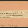 The U.S. War, Navy, and State Department, Washington, D.C..