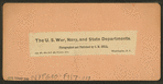 The U.S. War, Navy, and State Department, Washington, D.C..