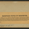 Equestrian Statue of Washington.