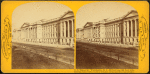 U.S. Treasury, Washington, D.C., 400 feet long, 266 feet wide, Grecian Ionic Order, built of Granite, surmounted by balustrades.