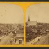 [Church and street railway visible.]