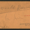 Donald Reside, Pa, Ave.