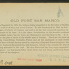Old Fort San Marco.