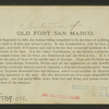 Interior of Old Fort San Marco.
