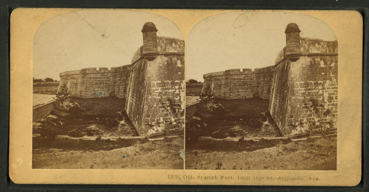Spanish Fort In St Augustine Spanish Fort, Florida Hi Res Stock