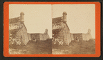 East view and Hot shot furnace of the Old Spanish Fort at St. Augustine, Florida