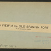 A View of the the Old Spanish Fort, at St. Augustine.