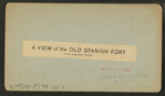 A View of the the Old Spanish Fort, at St. Augustine.
