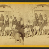 Group of Cheyenne and Arapahoe Indians in Native costume, confined in Fort Marion. St. Augustine, Florida
