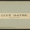 City gates of St. Augustine, Florida.