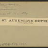 St. Augustine Hotel, St. Augustine, Florida.
