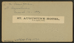 St. Augustine Hotel, St. Augustine, Florida.