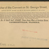 Altar of the Convent on George Street.