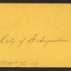 City of St. Augustine.