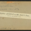 Orange archway on Mr. Ball's place, known as Lover's Lane.