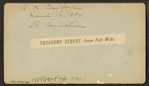 Treasury St., Seven feet wide.