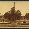 Fountain and Monument Street, showing Court House in the distance.