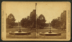 Fountain and Monument Street, showing Court House in the distance.