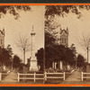 Pulaski Monument and Presbyterian Church.