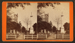 Pulaski Monument and Presbyterian Church.