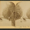 Forsyth Park, Savannah, Ga. [View of an African-American with a baby carriage.]