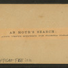 An Hour's search; or, Aunt Venus hunting for Florida fleas.