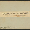Uncle Jack, or the Oldest inhabitant of St. Augustine, Florida.
