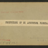 Productions of St. Augustine, Florida.