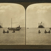 Pulling the nets, fishing in the Bay of Honolulu, Hawaiian Islands