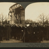 Marshal Joffre, [Ex-Premier] Viviani, [Admiral] Chocheprat and [Lieut. Col.] Jean Fabry - French War Commission - with Gov. Lowden and State officials at tomb of Lincoln, Springfield, Illinois. [May 7, 1917]