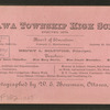 Ottawa Township High School. Erected 1879.
