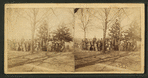 Group portrait of extended family(?) at Augusta(?), Hancock county, Illinois.