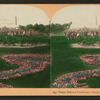 Flower beds and Greenhouse, Lincoln Park, Chicago, Ill. U.S.A.