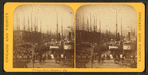 Chicago River, elevators, etc. [including steamboats, tugboats, sailing vessels].