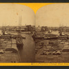 Panorama Chicago River from Randolph Street.