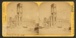 Second Presbyterian Church, Wabash Avenue. Combination views: [before and after fire].