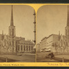 Second Presbyterian Church, Wabash Avenue. Combination views: [before and after fire].