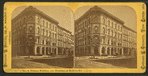 Tribune Building, cor. Dearborn & Madison Sts. Combination views: [before and after fire].
