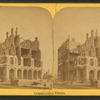 Tribune Building, cor. Dearborn & Madison Sts. Combination views: [before and after fire].