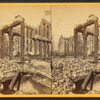 Court House, seen through ruins of Fifth National Bank.